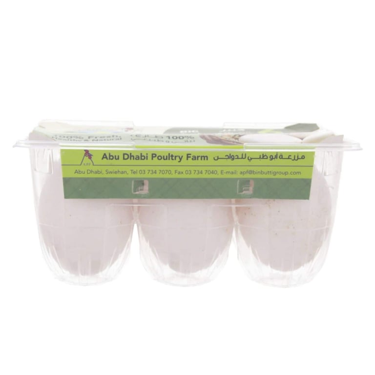 Abu Dhabi Extra Large White Eggs 6 PCS