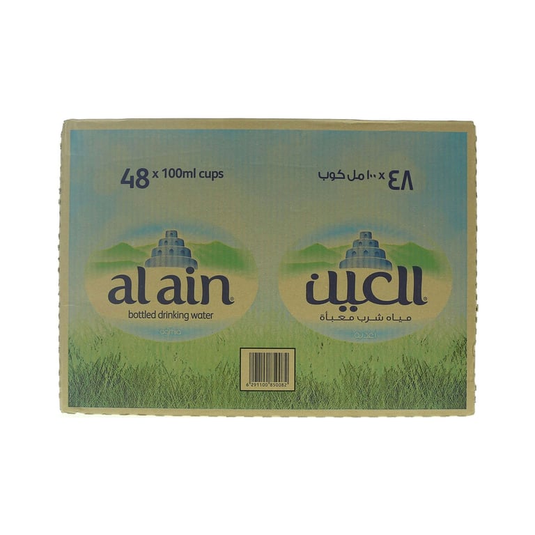 Al Ain Drinking Water Cups 100ml Pack of 48