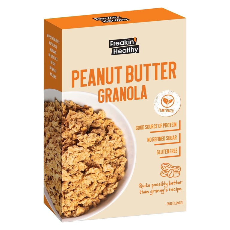 Freakin Healthy Peanut Butter Granola 340g