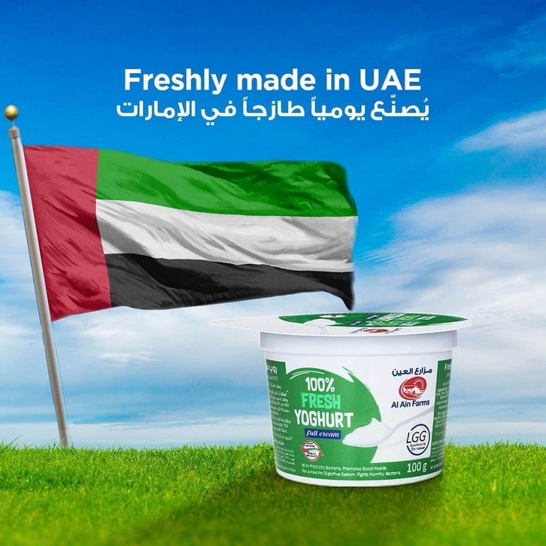 Al Ain Fresh Full Cream Yoghurt  100g Pack of 6